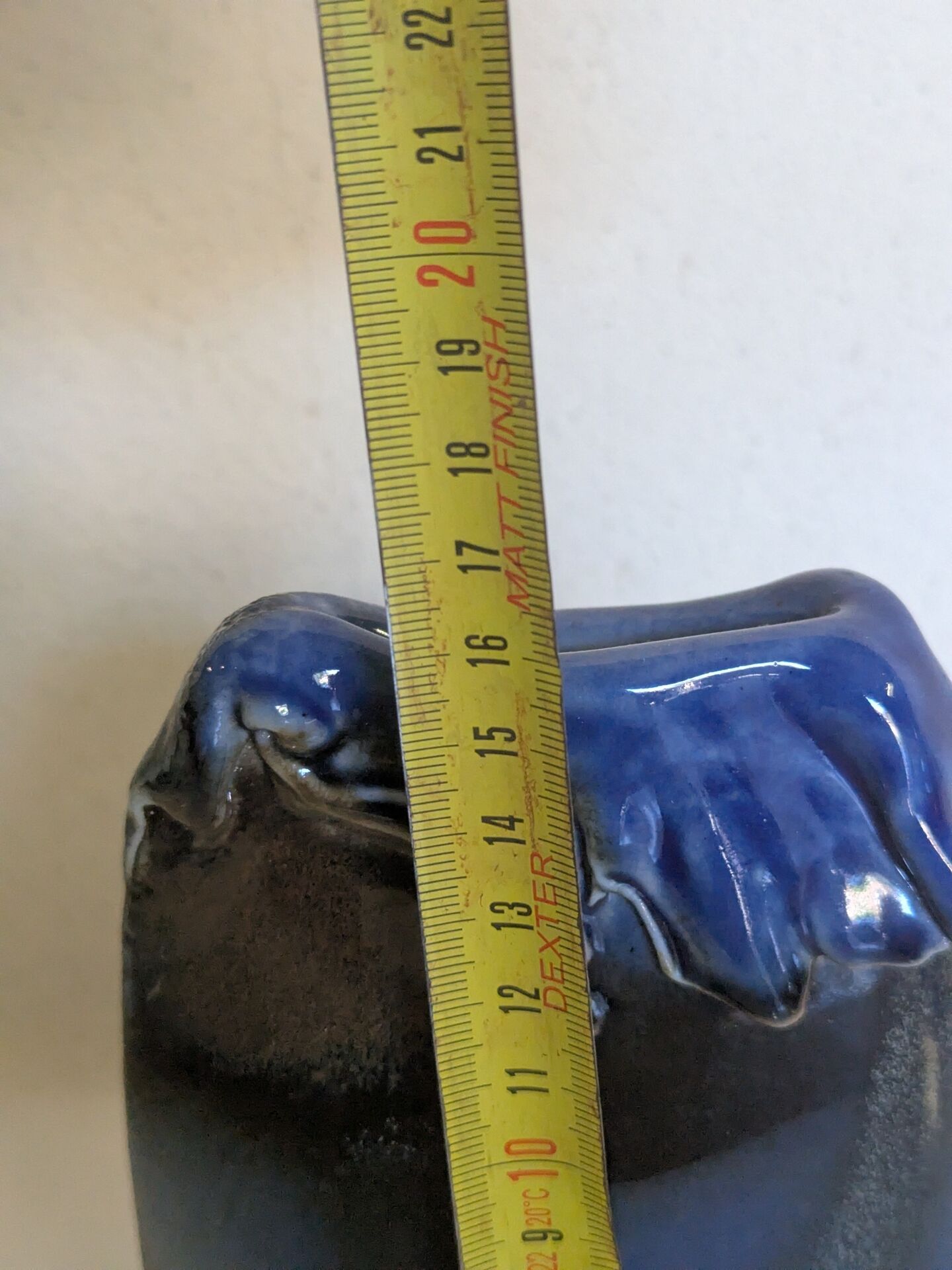Sculptural glazed ceramic vase – Set of 3 pieces