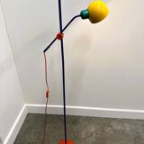 Postmodern Multicolor Metal Floorlamp by Veneta Lumi, 1980s Italy.