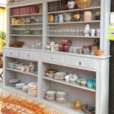 Great bibliotheque old grey patina