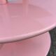 Mini bar dessert from the 80s, Memphis style, light pink lacquered wood.
