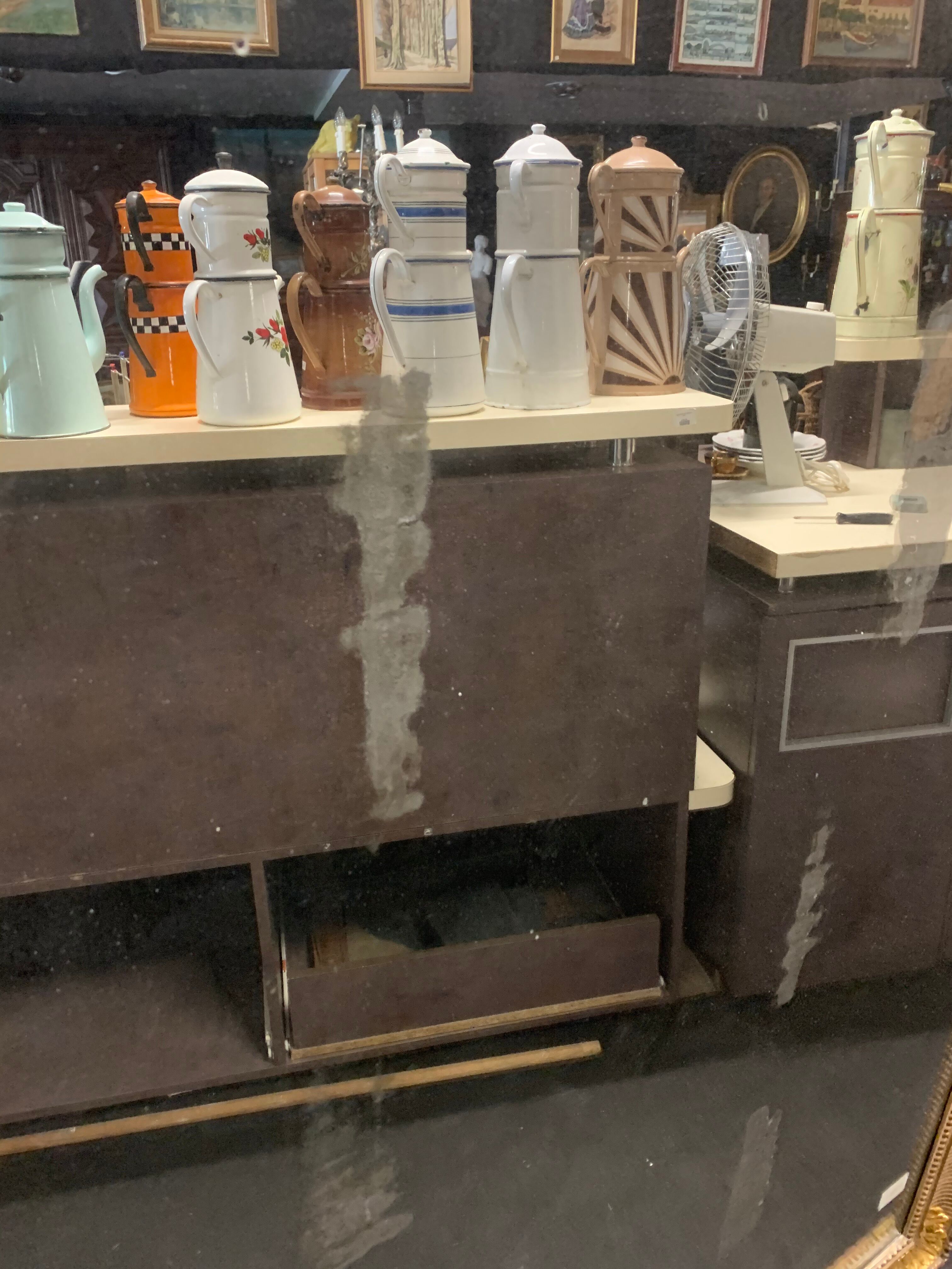 Golden Louis Philippe Mirror with gold leaf 207x140