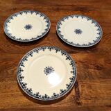 Plates Porcelain Plates Iron Earth Vintage Antique Tableware dp1021f54 lot of 3
