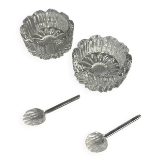 Crystal salt and pepper shakers