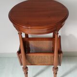 Healed Louis XVI with rattan magazine holder