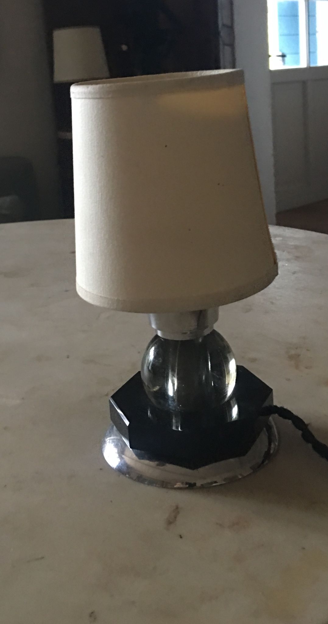 Pair art deco lamps