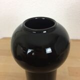 Scandinavian modernist black ceramic vase