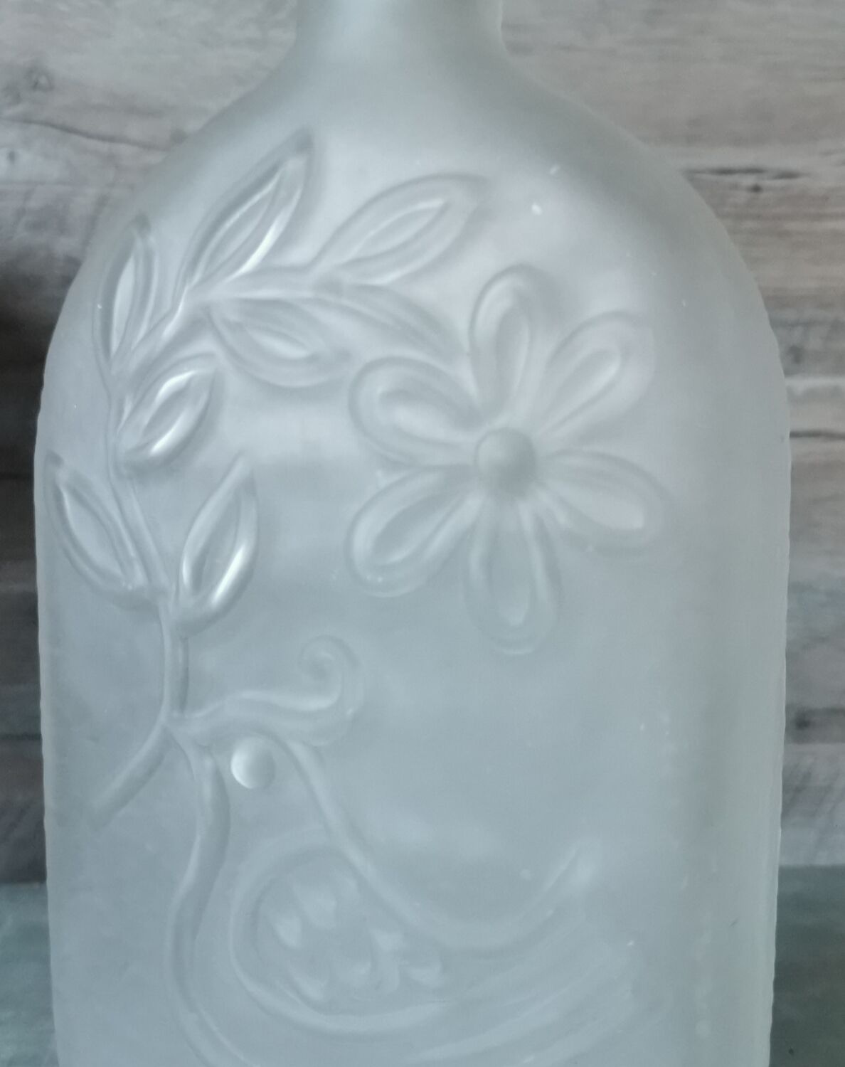 Pressed glass bottle Wayne Husted Stelvia