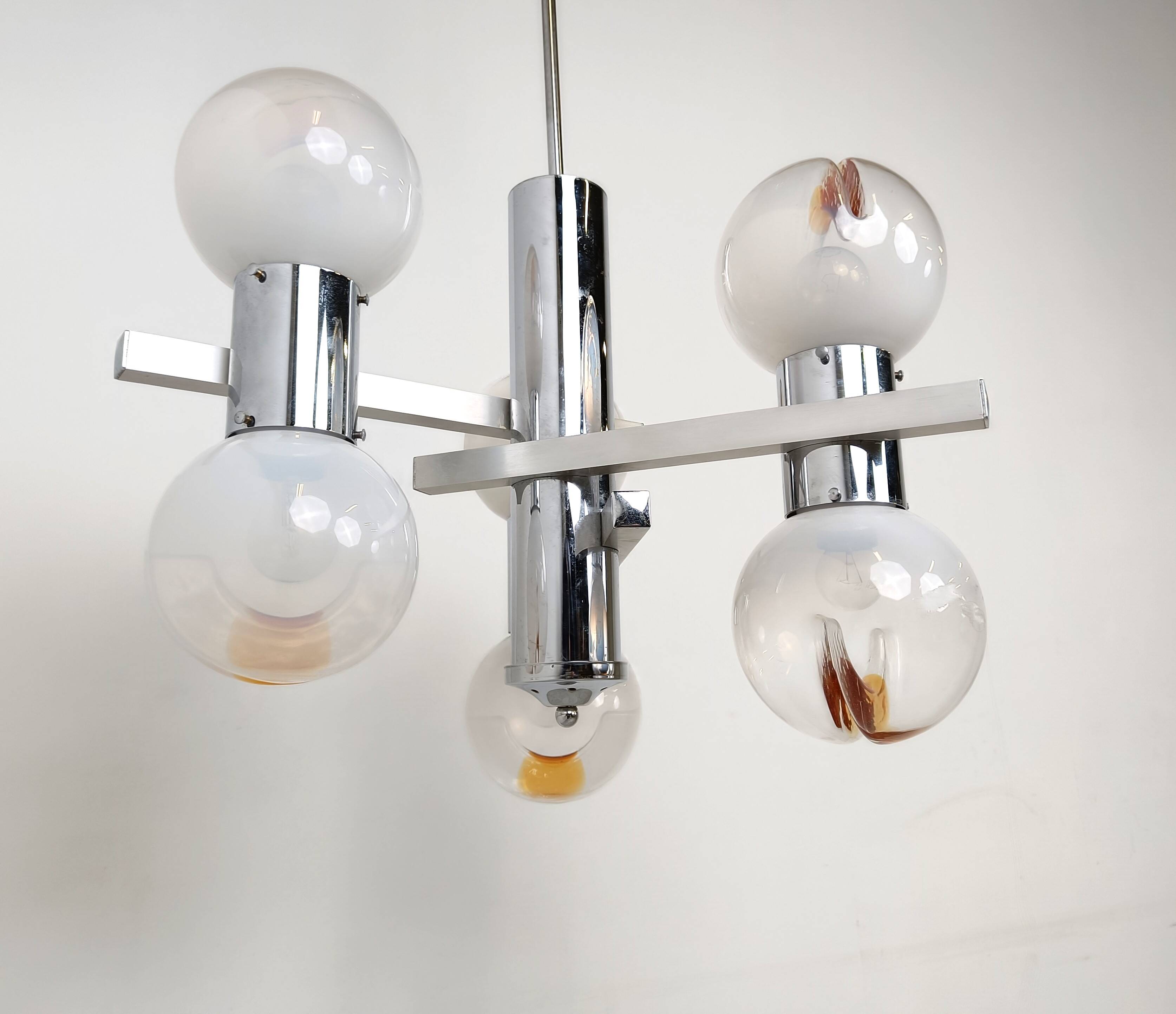 Vintage Mazzega chandelier, 1960s