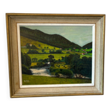 Countryside landscape signed
