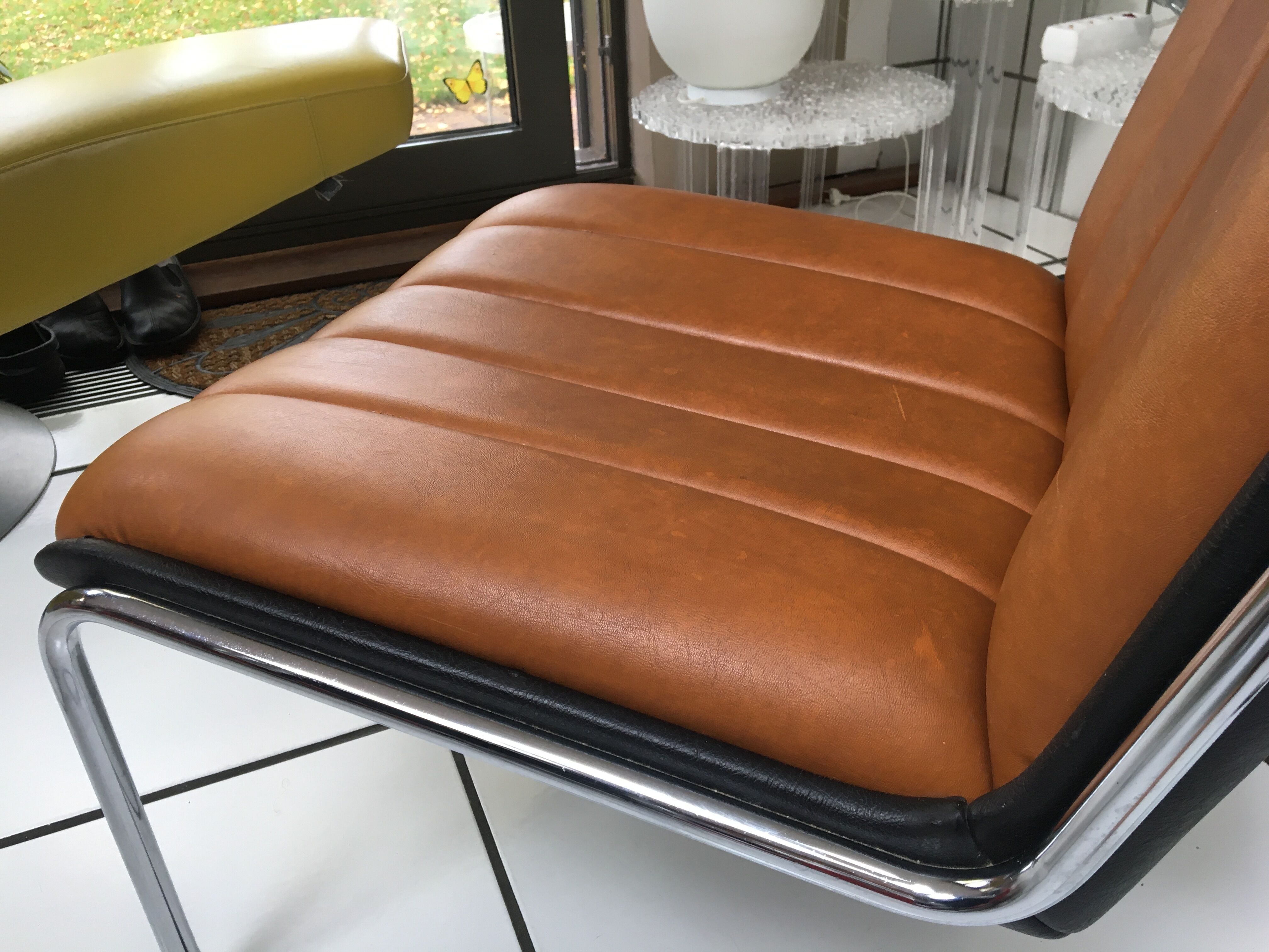 Vintage armchair heater from the 60s