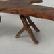 Wabia sabi rustic tree branch side table, Dutch 1960s