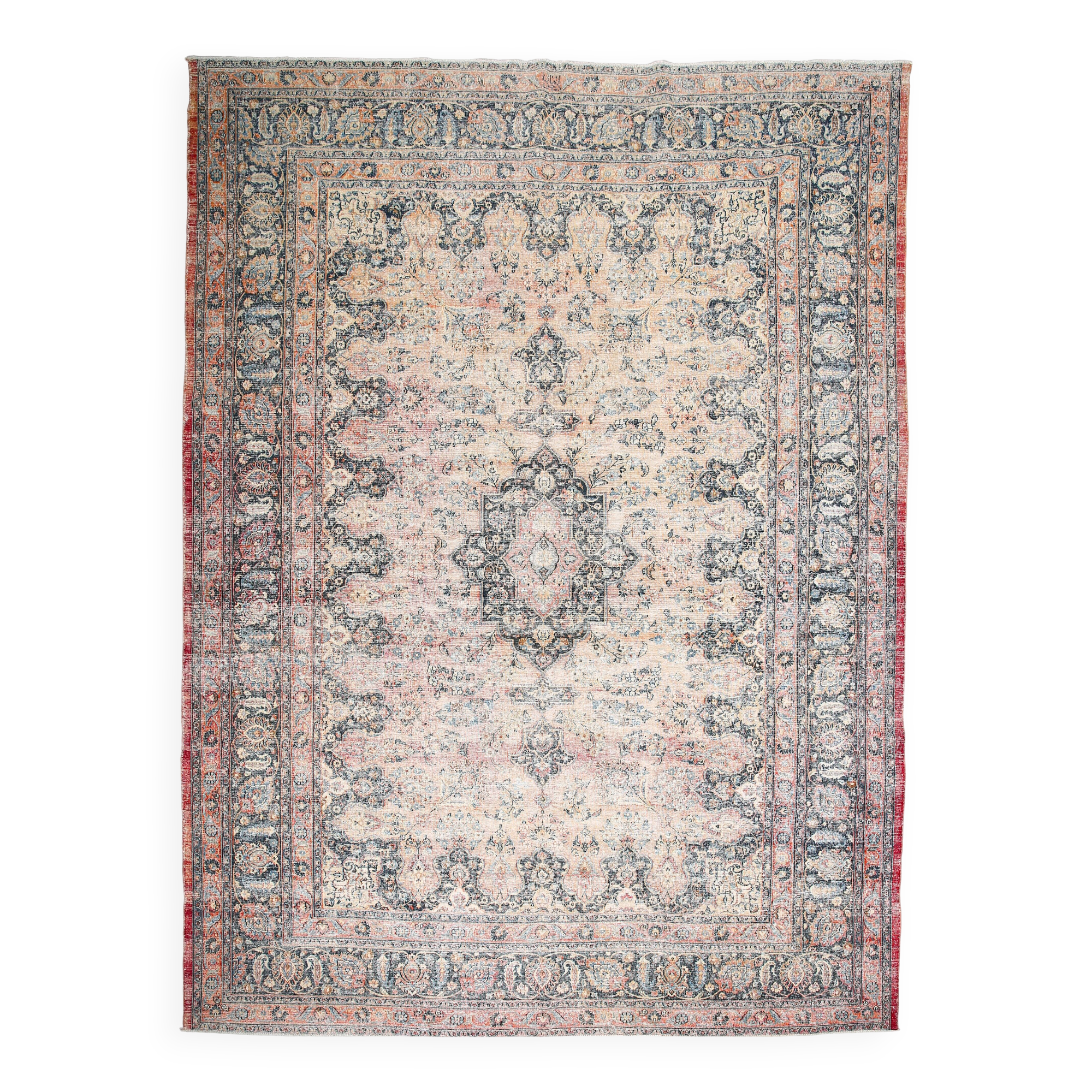 10x13 Red & Blue Oriental Vintage Persian Rug, 315x412Cm