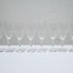 Series of 10 vintage crystal champagne flutes