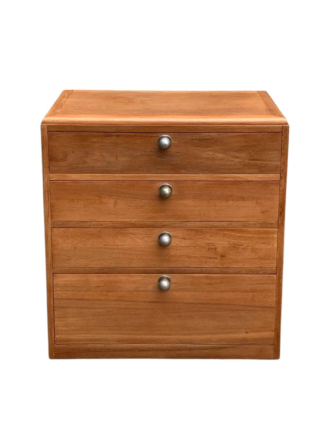 Vintage chest of drawers in solid raw wood from 1950