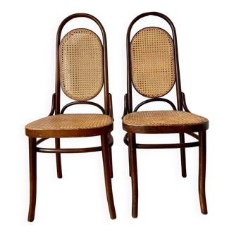 Paire de chaises Thonet 207R en bois courbé