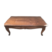 Rectangular living room table in beech wood varnished cherry tree