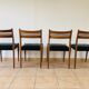 Set de 4 chaises scandinave en teck 1960