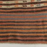 168x217 Tile Color Kilim Rug, Livin Room Rug, 6x7 Antique Vintage Kilim