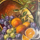 Nature morte prunes fruits