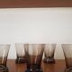 Set of 5 small black glasses