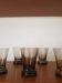 Lot de 5 petits verres noirs