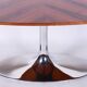 Functionalism Oval Table in Chrome and Walnut from Kovona, Czechia, 1960s