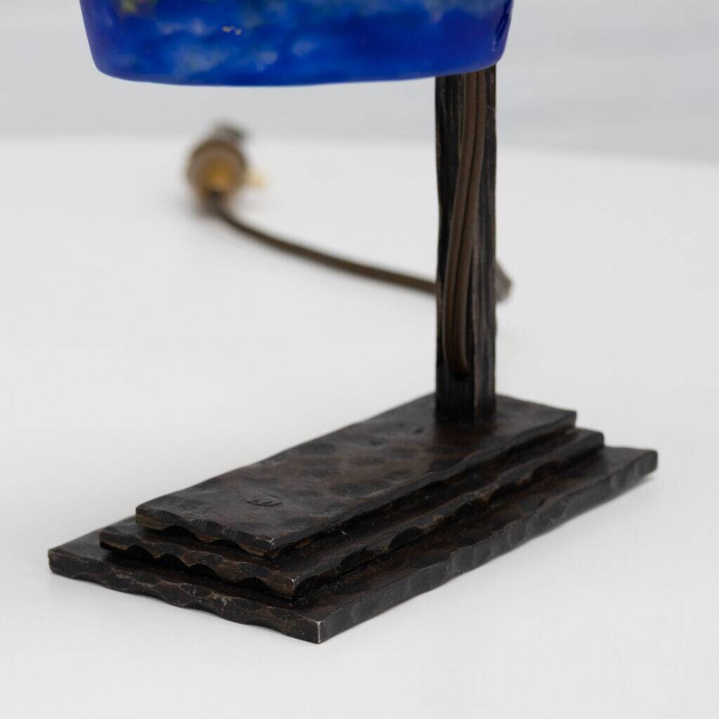 French Art Deco Degué table lamp