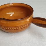 Ceramic enamel caquelon poelon Vallauris Vintage