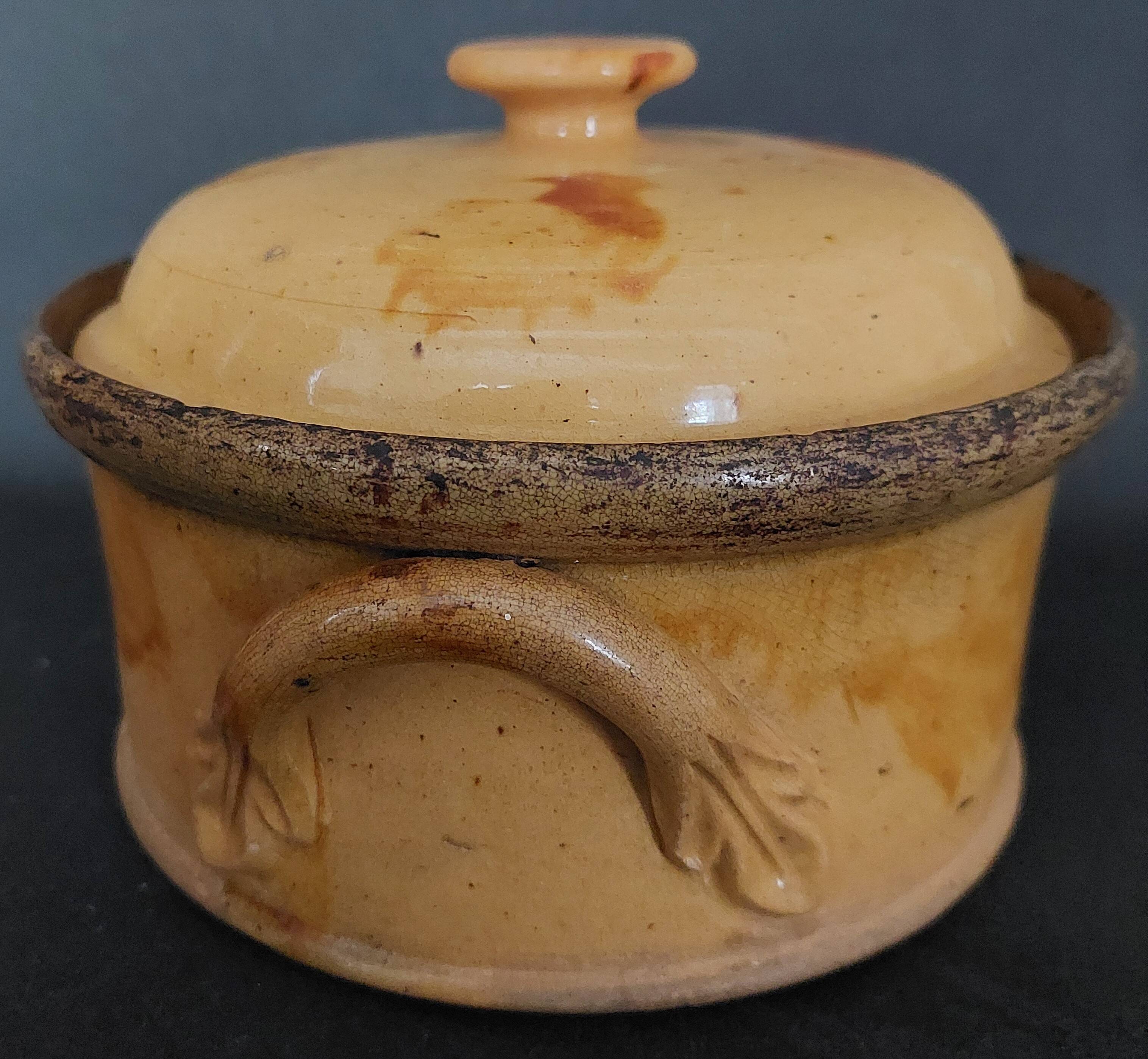 Glazed terracotta terrine from Provence, early 20th century