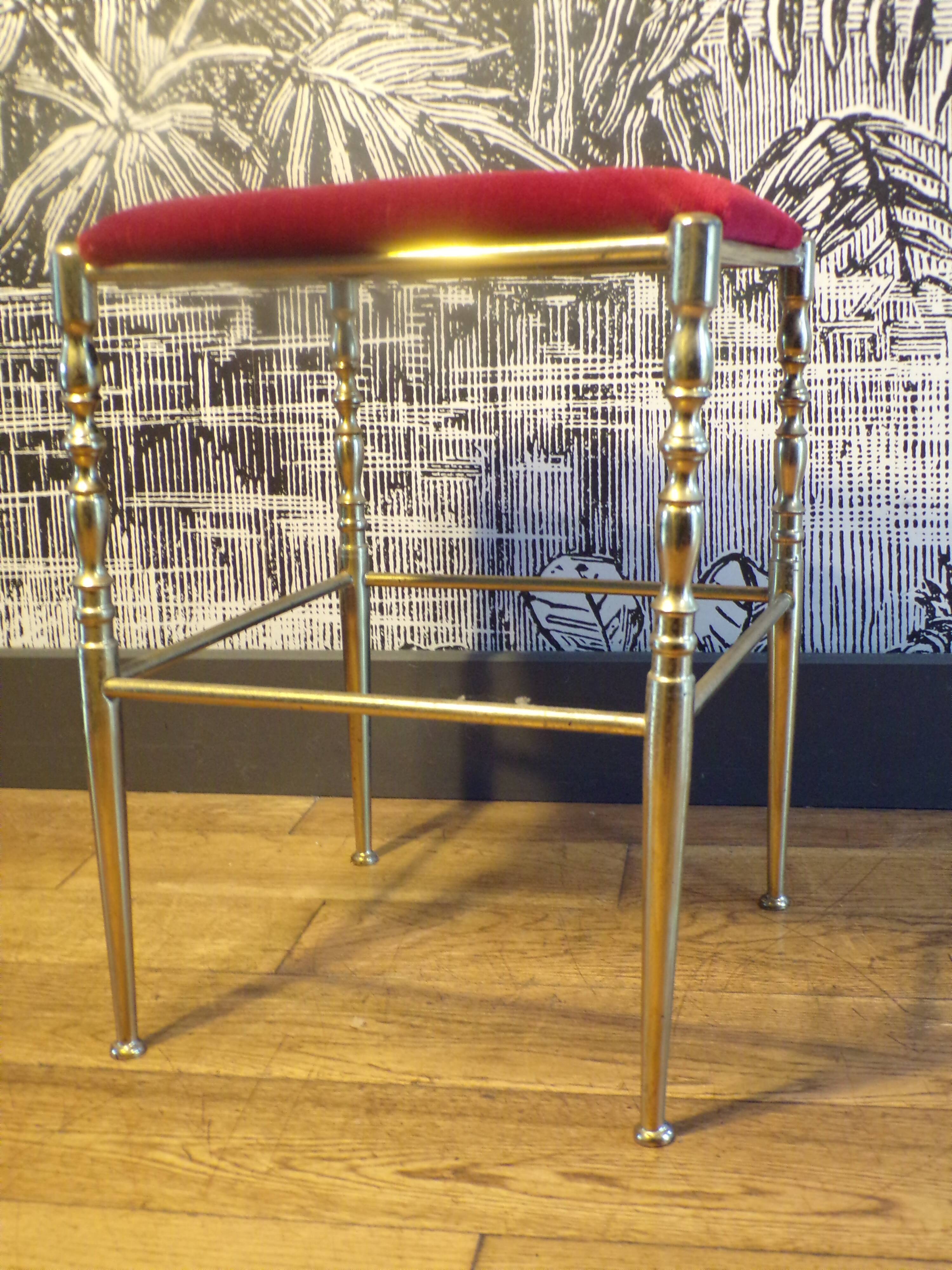 Chiaviari brass stool