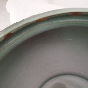 Set of 2 ceramic planters (plant pots) signed GPA made in France