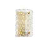 Pair of Scandinavian Mid Century Glass Wall Lights by Carl Fagerlund for Orrefors & Lyfa, 1960s