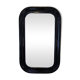 Miroir vintage noir aux angles arrondis
