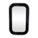 Miroir vintage noir aux angles arrondis