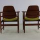 Two Danish design lounge arm chairs by Arne Hovmand Olsen
