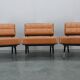 1970s Brevetti IPE Set Of Three RARE Convertible Lounge Chairs, Italy