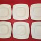 Service 6 square hollow plates porcelain Royal Copenhagen