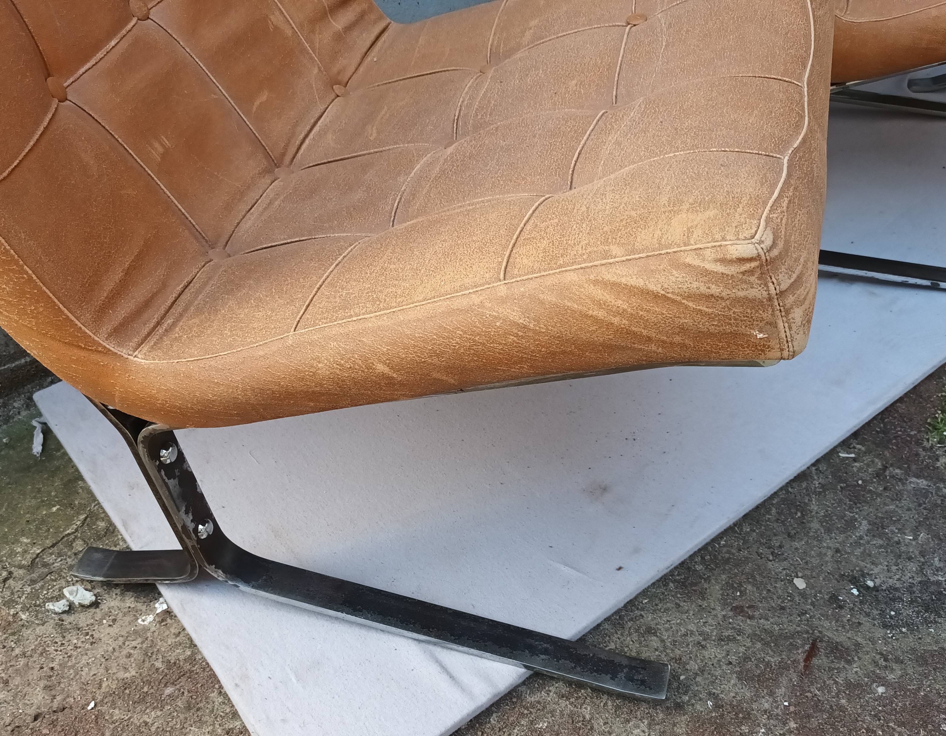 Three armchairs by Olivier Mourgue from the 50s/60s