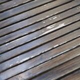 Vintage solid teak deckchair