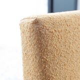 Vintage chair yellow mustard curly 1970