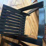 Set of 2 folding chairs in the style of Aldo Jacober.