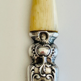 Solid silver fork 19em