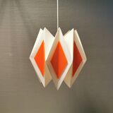 Hanging lamp, designed by Lars E Schiøler, for Hoyrup Lighting 1970s, model Harlequin.