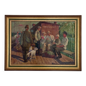 Scène de vie à Moscou,