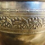 Early 20th century brass pot cover