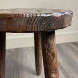 Tabouret tripode en bois années 60