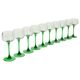 Lot de 10 verres à vin d'Alsace Vintage Luminarc Base Verte