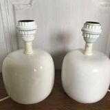 Pair of ceramic lamps