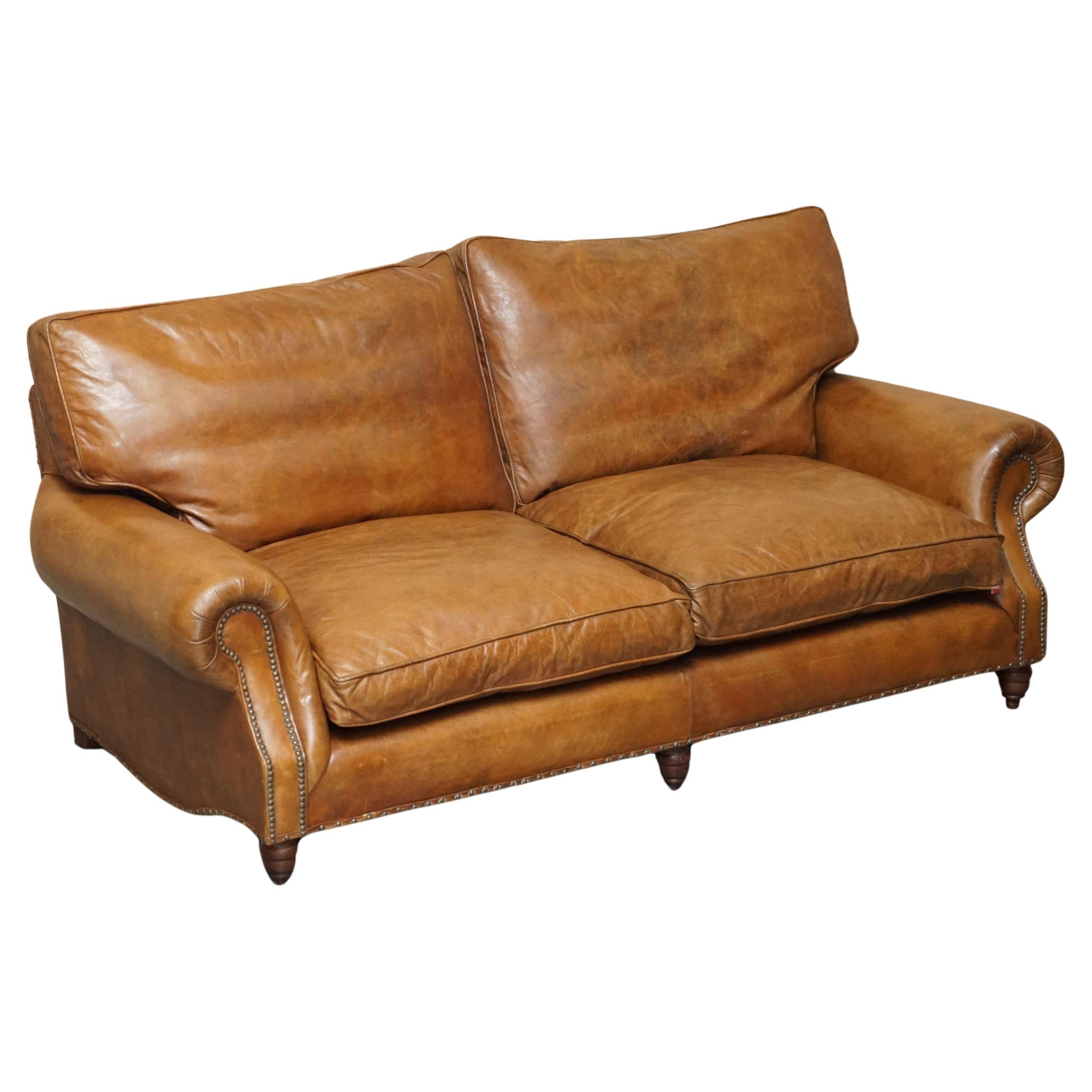 Balmoral Heritage Leather Sofa by Timothy Oulton