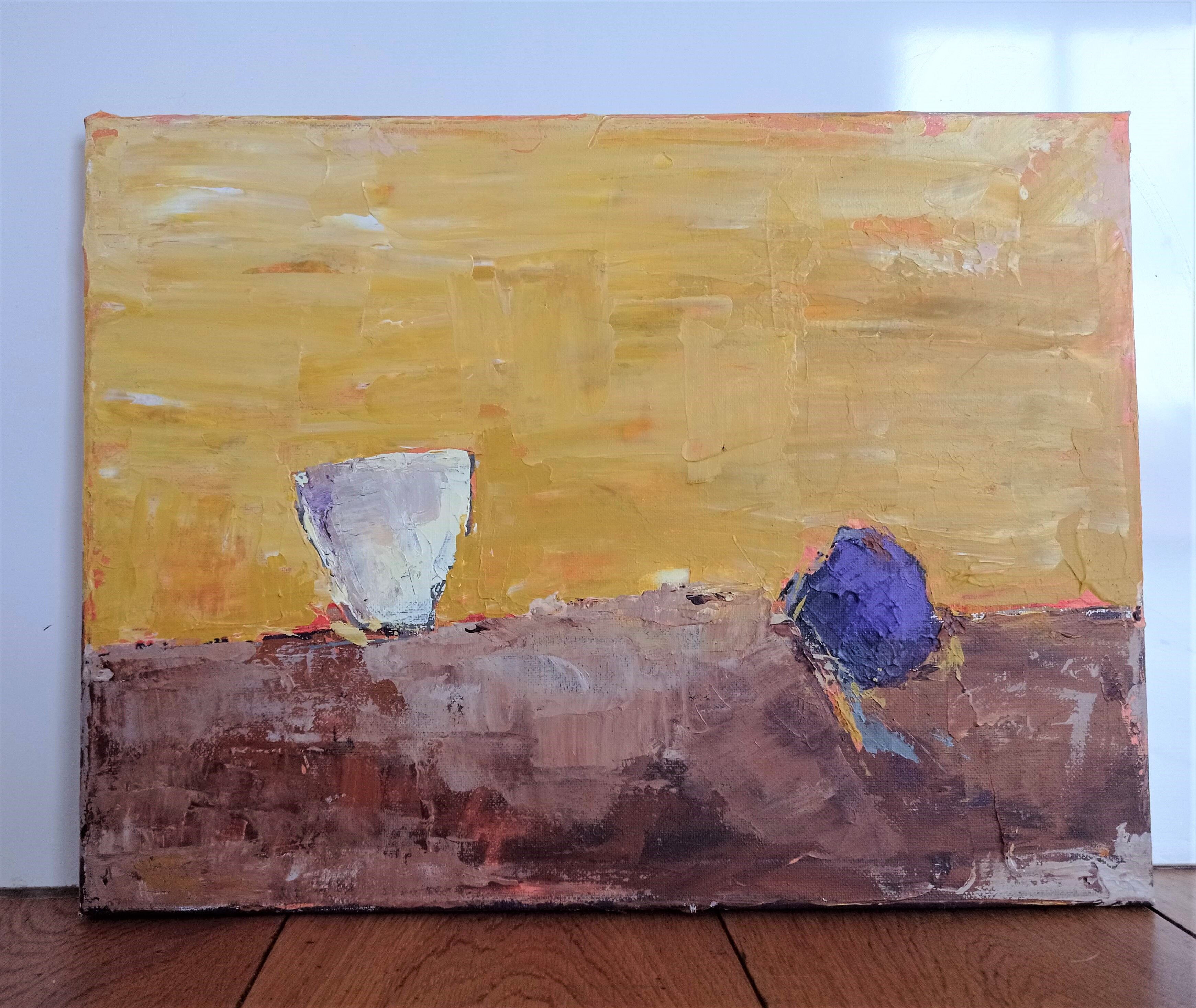 Modern painting - abstract still life